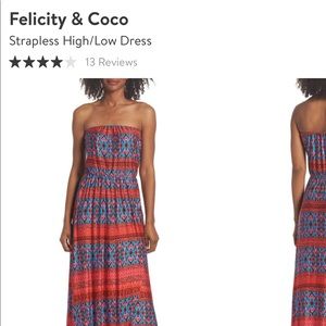 Beautiful strapless dress - NWOT